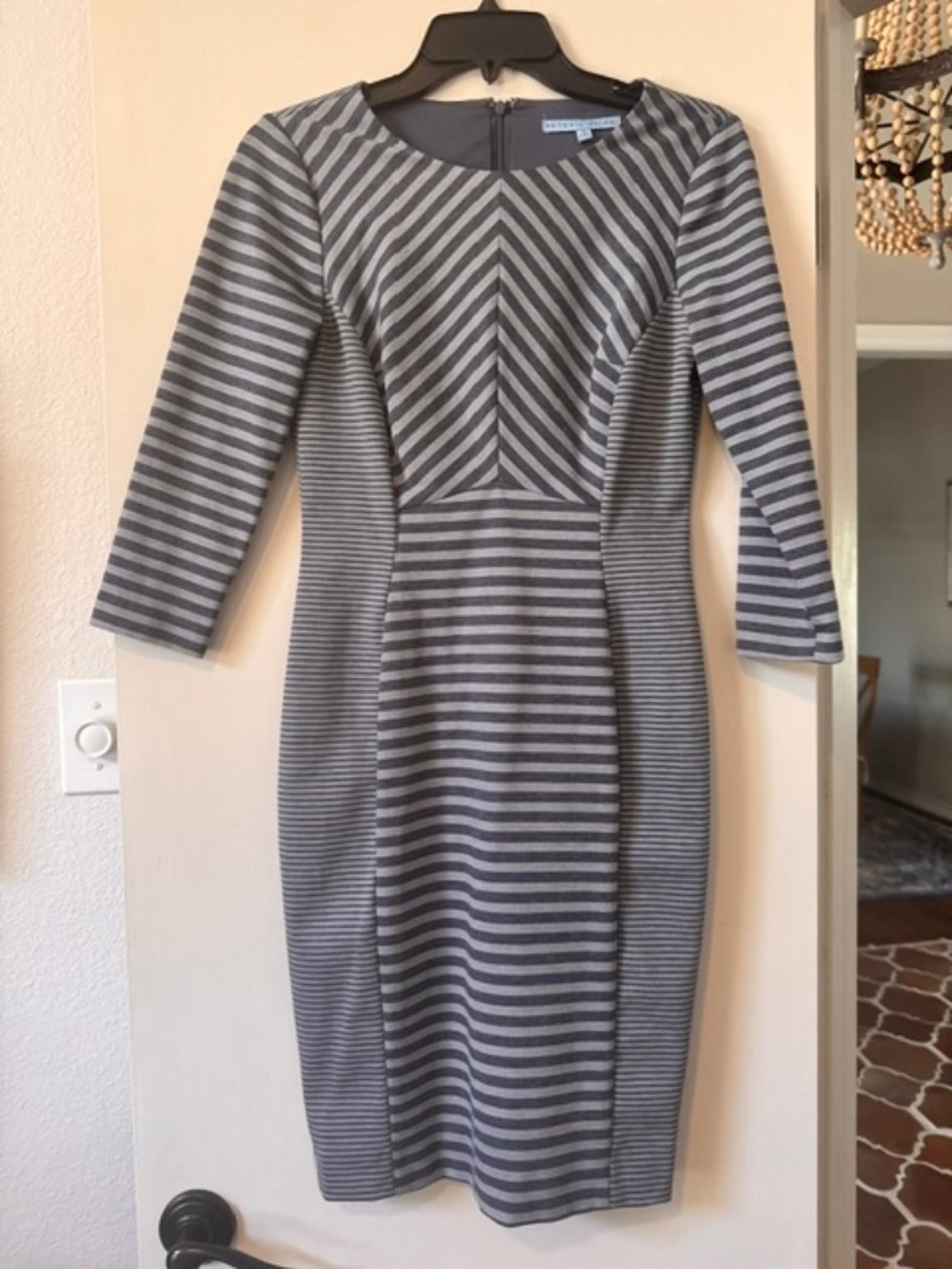 Antonio Melani - Blue Striped Sheath Dress - Size 2 - NWOT